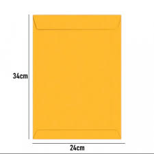 ENVELOPE COR OURO 24X34