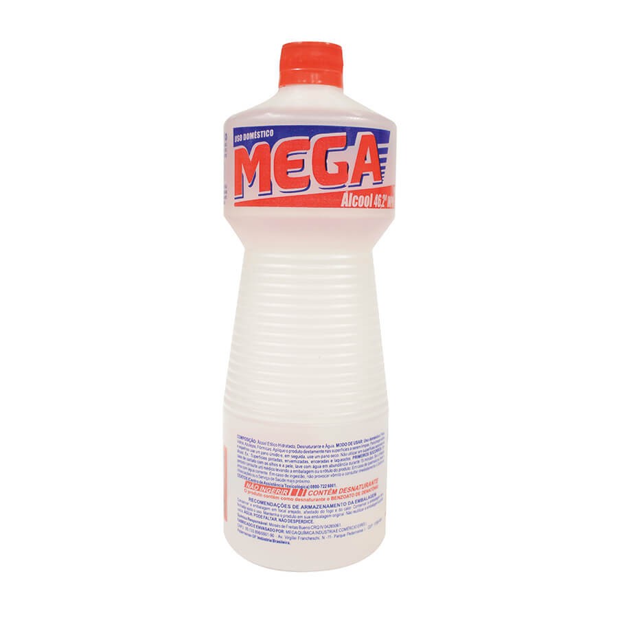 ALCOOL MEGA LIQ 46% INPM 1000ML