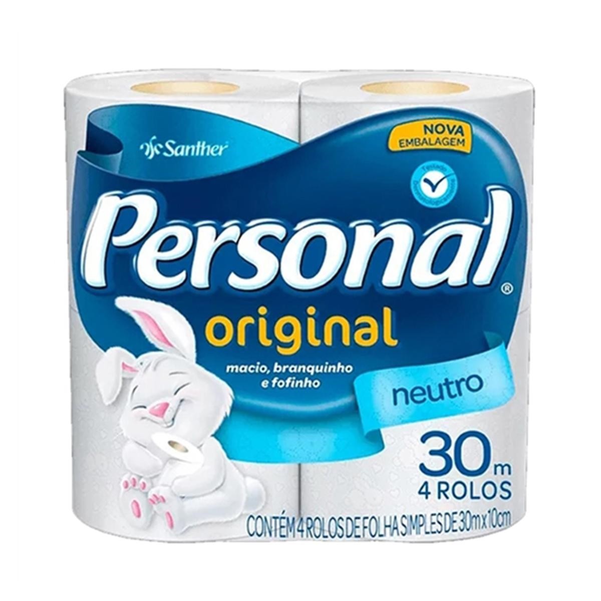 PAPEL HIG. PERSONAL FOLHA SIMPLES 04X30M