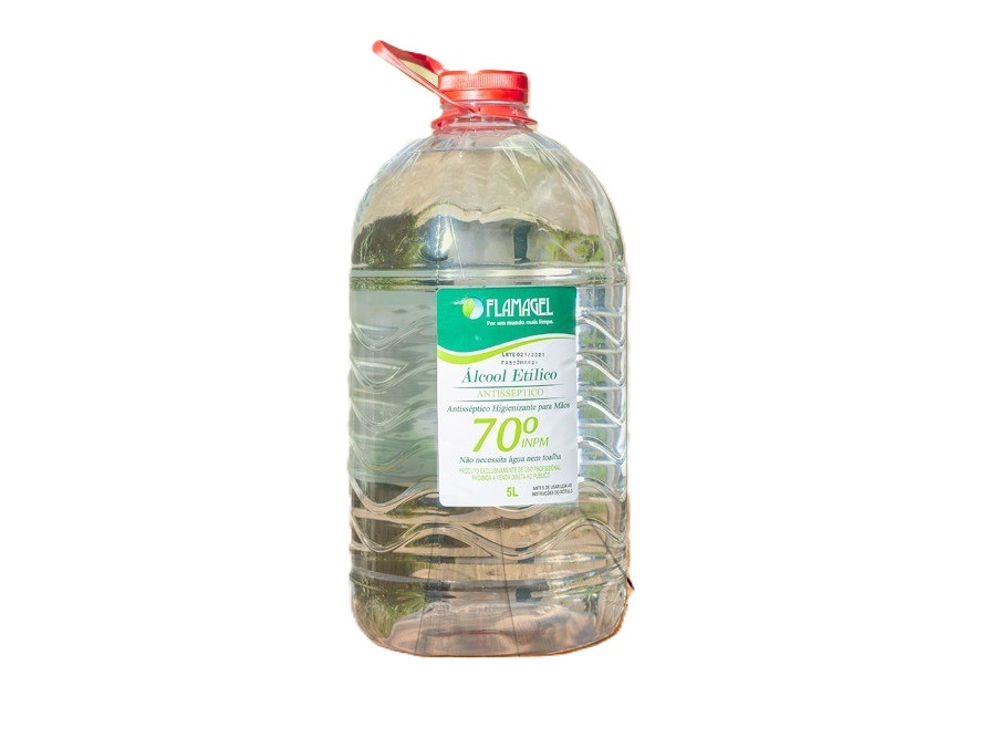 ALCOOL FLAMAGEL LIQ 70% BB C/5LTS