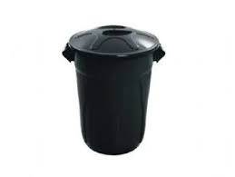 CESTO C/ TAMPA 100 LTS PRETO GIGAPLAST