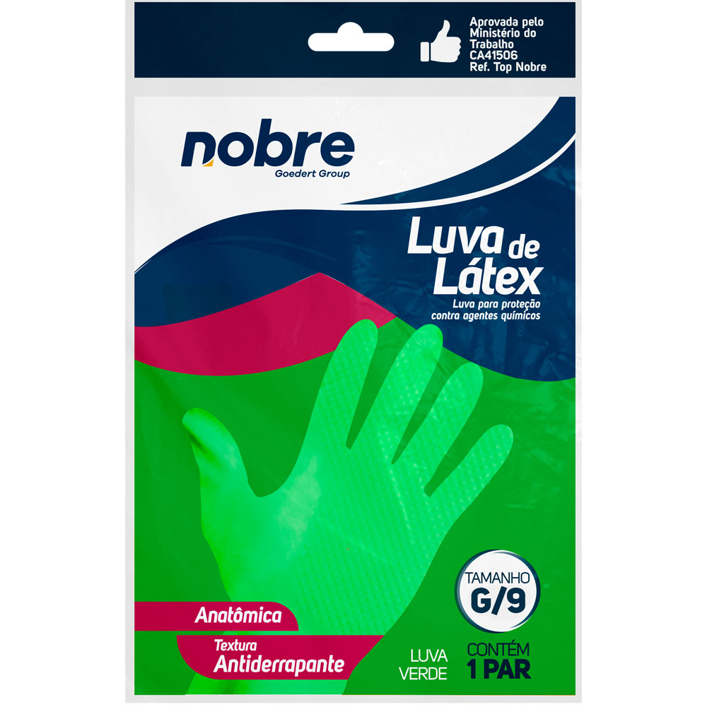 LUVA LATEX SL MULTIUSO (G) VERDE NOBRE