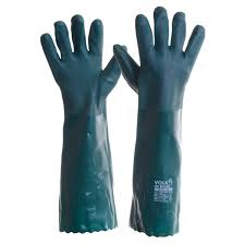 LUVA PVC G 46CM CANO LONGO VERDE VOLK
