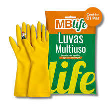 LUVA LATEX (G) AMARELA MBLIFE
